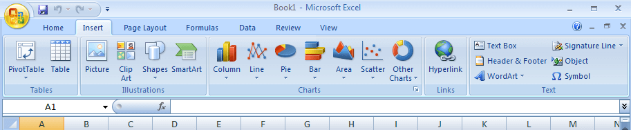 ms-excel Insert