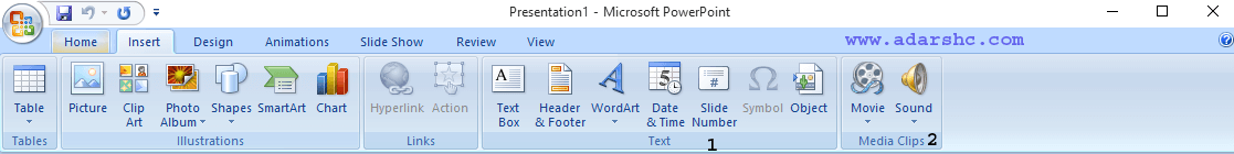 ms-powerpoint Insert