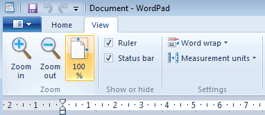 how to show hidden text wordpad