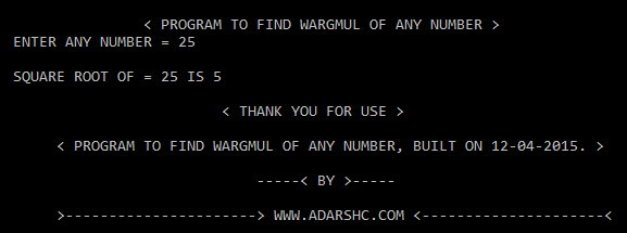 Home Page wargmul5 Of Two Number. Home Page of wargmul5 Program