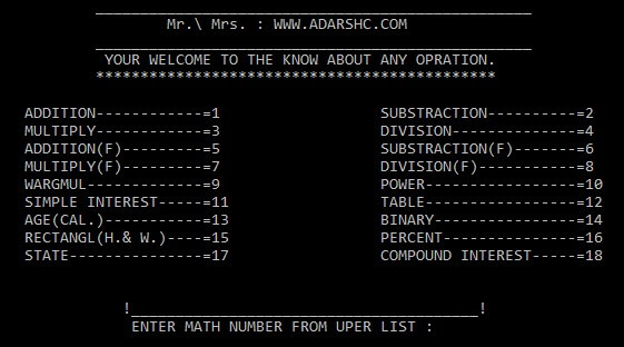 Displaying All Menu