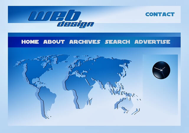 website design of any website